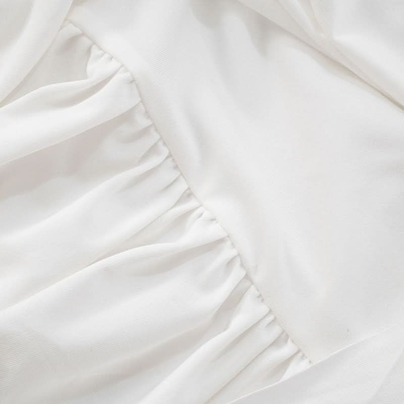 Effortless Goddess: White One-Shoulder Starfish Mini Dress - Your Chic Resort & Holiday Getaway Essential