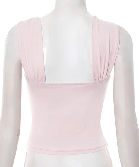 Chic Blush Pink One-Shoulder Top with Gold O-Ring - Elevate Your Fall & Holiday Style