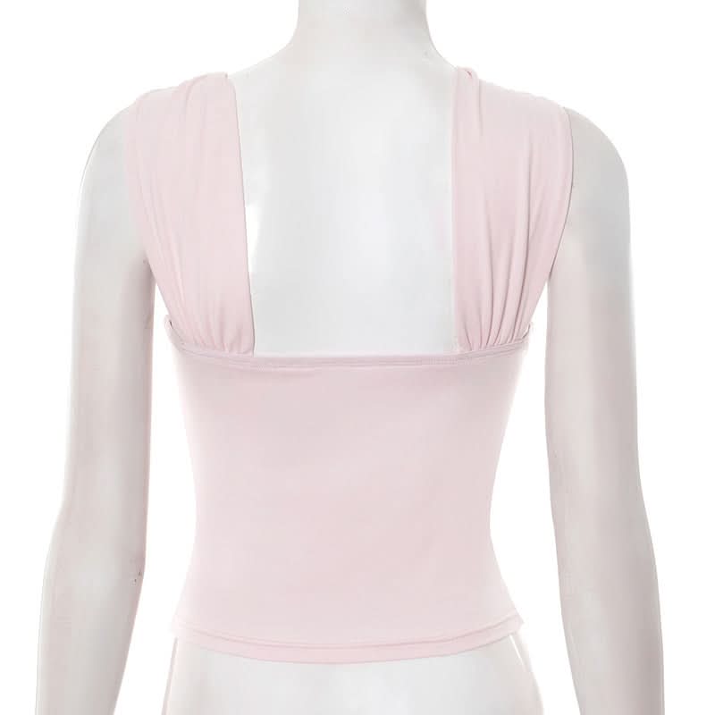 Chic Blush Pink One-Shoulder Top with Gold O-Ring - Elevate Your Fall & Holiday Style