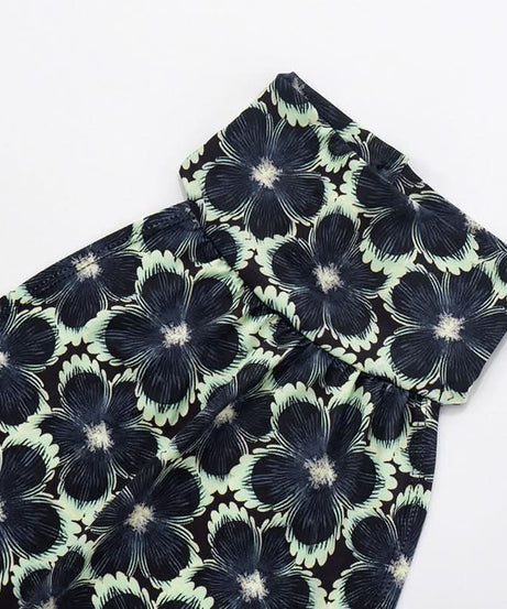 Midnight Bloom Halter Top | Chic Backless Tie-Waist Floral for Fall Evenings