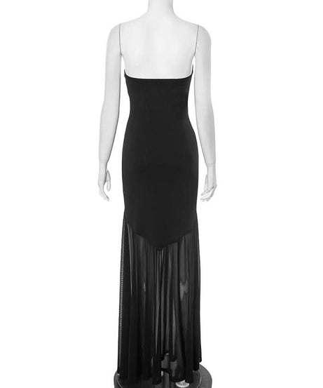 Glamour Noir Sweetheart Ruched Strapless Maxi Dress - Your Essential Holiday & Evening Statement