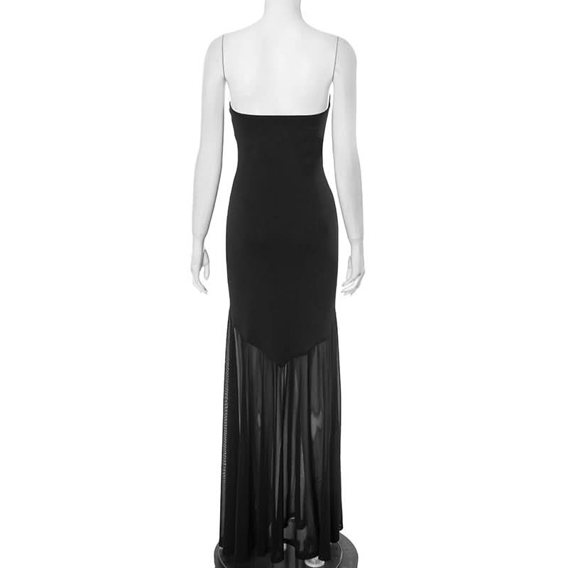 Glamour Noir Sweetheart Ruched Strapless Maxi Dress - Your Essential Holiday & Evening Statement