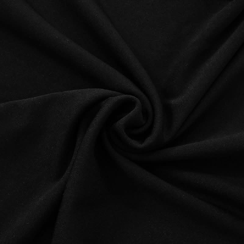 Sleek Black Halter Mini Dress | Chic Tie-Back LBD for Fall & Holiday Nights