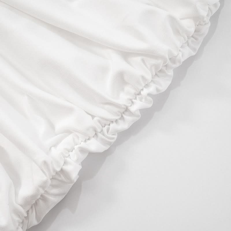 Sultry White Halter Cutout Ruched Bodycon Mini Dress - Chic Fall Party & Night Out