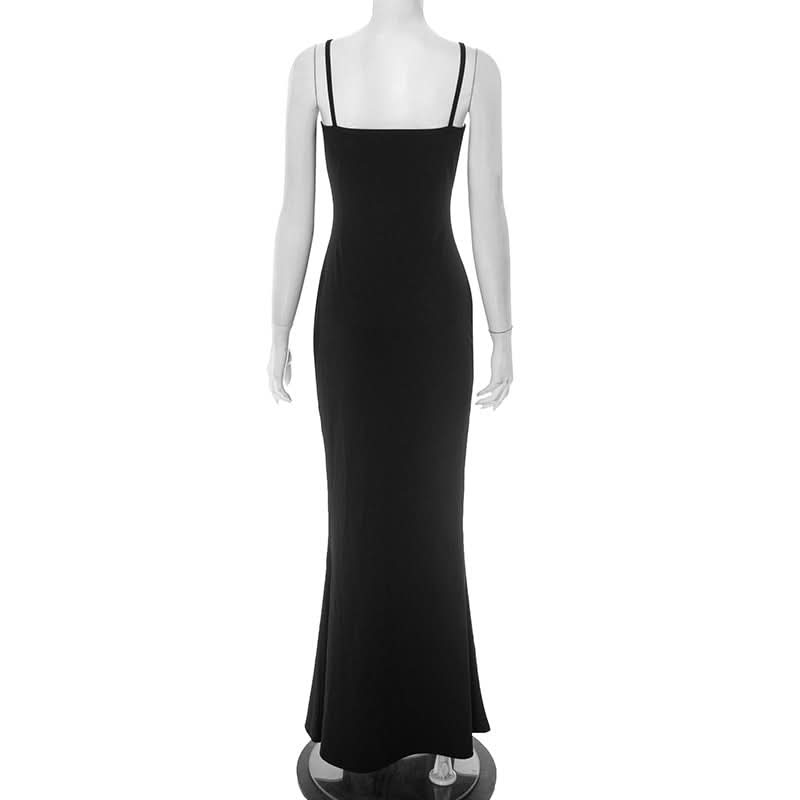 Starlight Black Embellished Maxi Gown - Dazzling Holiday Party & Formal Dress