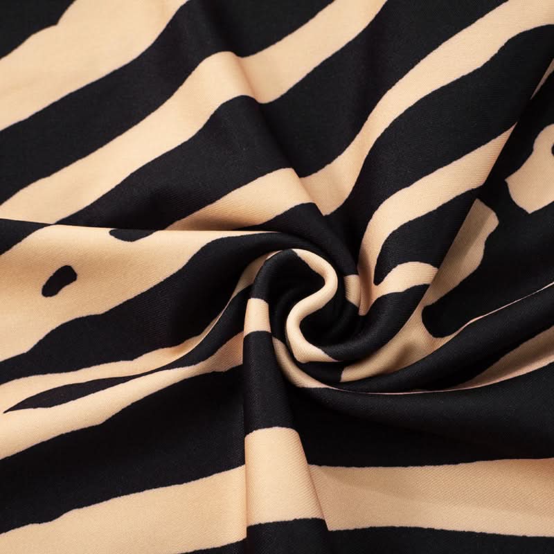 Unleash Your Wild Side: Backless Zebra Print Tube Mini Dress – Fall Party & Holiday Season Ready!