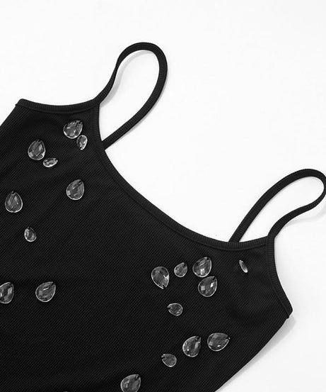 Starlight Black Embellished Maxi Gown - Dazzling Holiday Party & Formal Dress