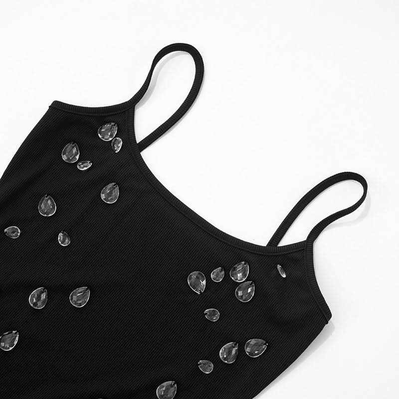 Starlight Black Embellished Maxi Gown - Dazzling Holiday Party & Formal Dress