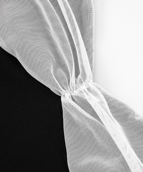 Chic Two-Tone Ruched Mesh Backless Cami Top | Fall Layering & Date Night Essential