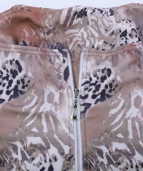 Fierce Mixed Animal Print Strapless Corset Top | Trendy Fall Fashion with a Y2K Edge