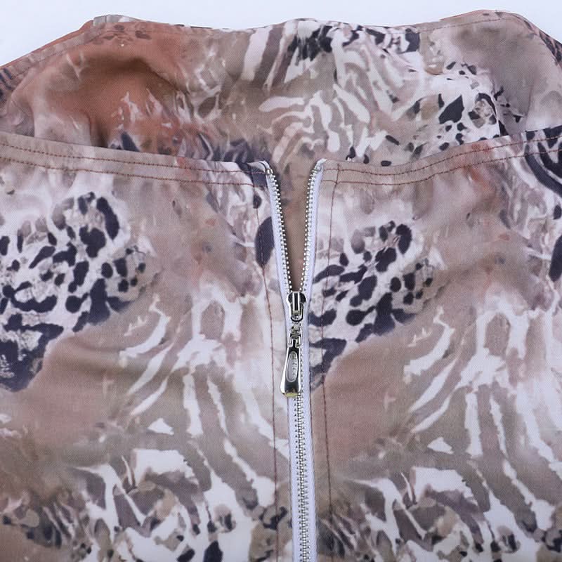 Fierce Mixed Animal Print Strapless Corset Top | Trendy Fall Fashion with a Y2K Edge