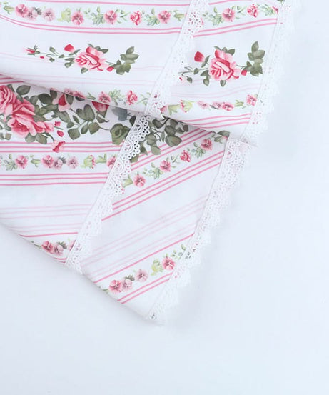 Romantic Rose Floral Strapless Mini Dress with Lace Trim | Autumn Getaway & Resort Wear