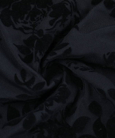 Enchanting Black Floral Lace Long Sleeve Top - Sweetheart Neck Sheer Blouse for Fall & Halloween Chic