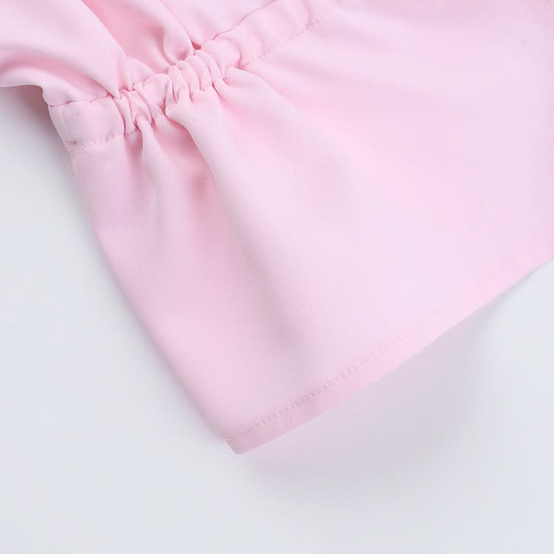Barbiecore Pink Ruched Halter Crop Top - Chic Cut-Out Style for Nights Out & Getaways