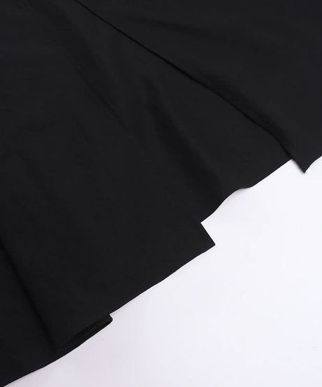 Sultry Black Deep V Cutout Maxi Dress with High Slit - Perfect for Fall Soirées & Holiday Glamour