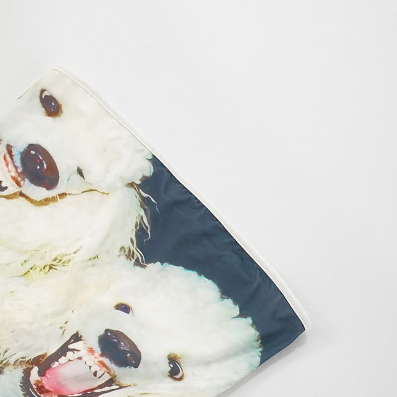 Fierce Snarling Dog Graphic Tube Top - Edgy Peplum & Spooky Chic Fall Style