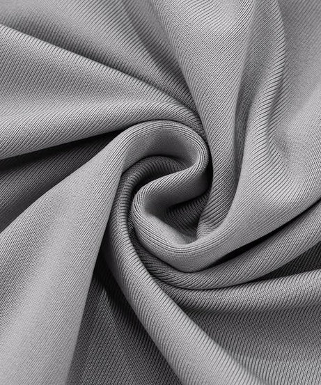 Daring Grey Cowl Neck Halter Top | Deep V & Shimmer Buttons for Fall Nights