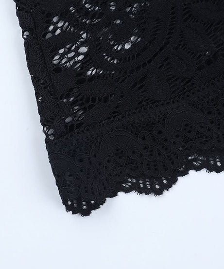 Gothic Romance Black Lace Flared Sleeve Shrug | Victorian Witchy Bolero for Fall & Halloween