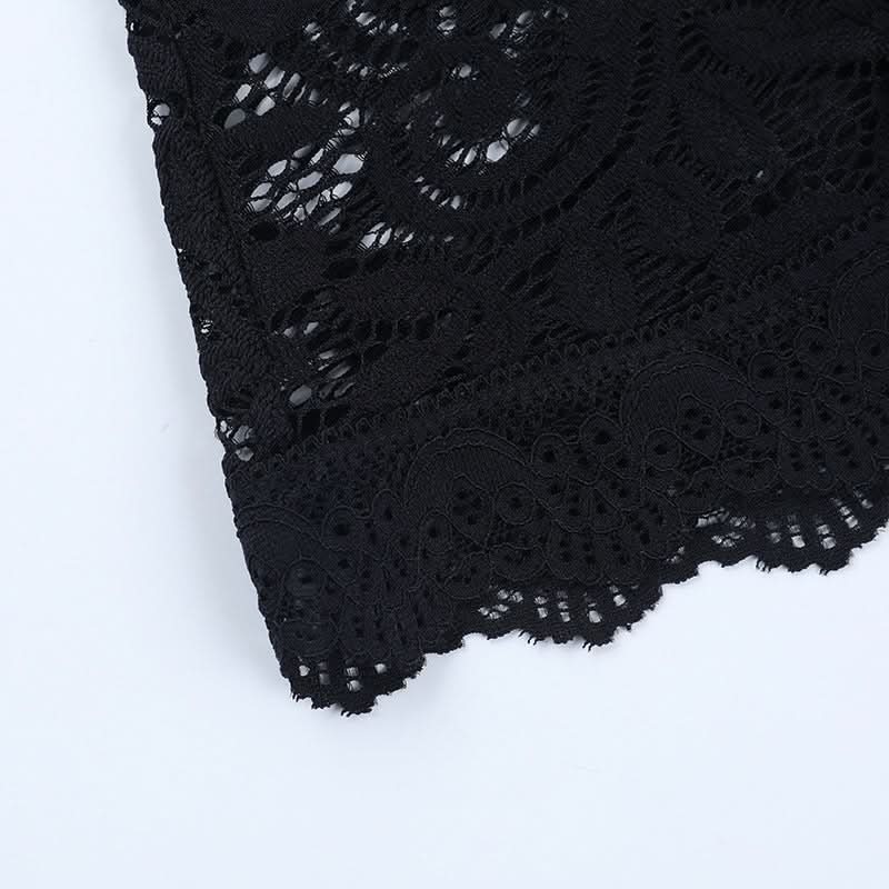 Gothic Romance Black Lace Flared Sleeve Shrug | Victorian Witchy Bolero for Fall & Halloween