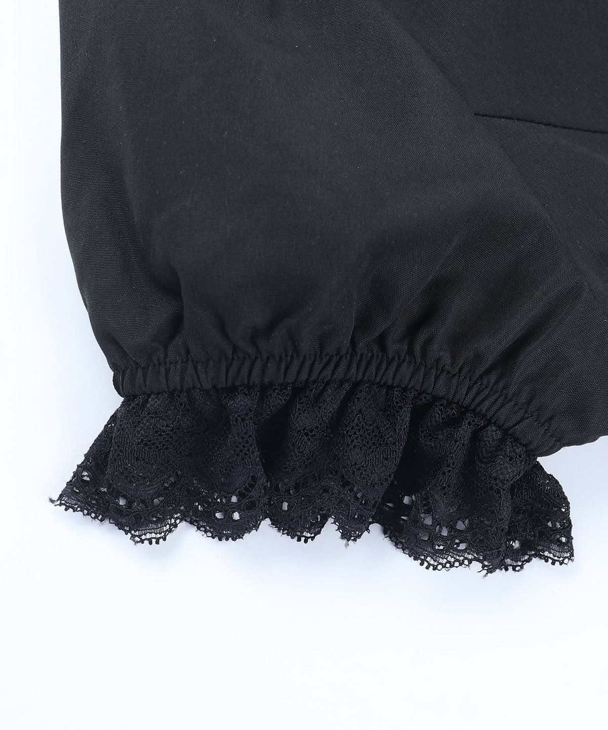 Bewitching Black Gothic Lace Ruffle Blouse | Victorian Cameo Top for Halloween & Fall