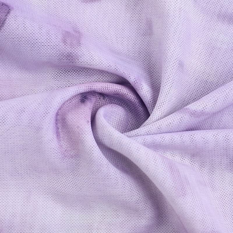 Whimsical Lavender Butterfly Maxi Dress - Ruffle Slit & Lace Trim