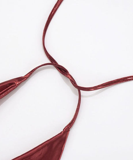 Liquid Metallic Cowl Neck Halter Romper - Daring Plunge for Holiday Parties & NYE