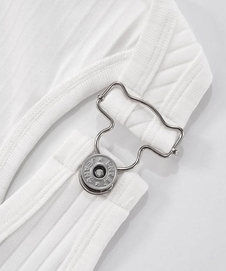 White Ribbed Square Neck Crop Top & Long-Tie Shorts Set - Chic Vacation & Party Ready