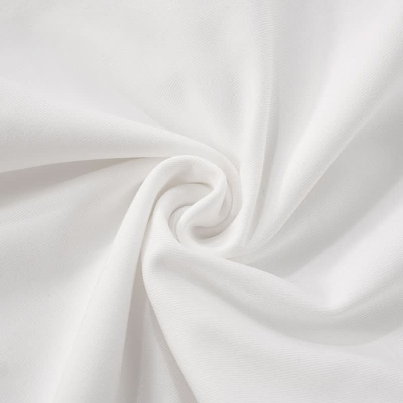 Iconic White One-Shoulder Mesh Crop Top & Biker Shorts Set – Trendy Fall Party & Vacation Statement 2-Piece Outfit