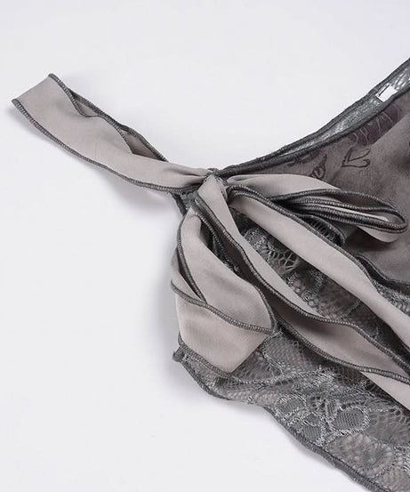 Autumn Bloom: Romantic Dusty Floral Lace Cami Top with Adjustable Tie Straps