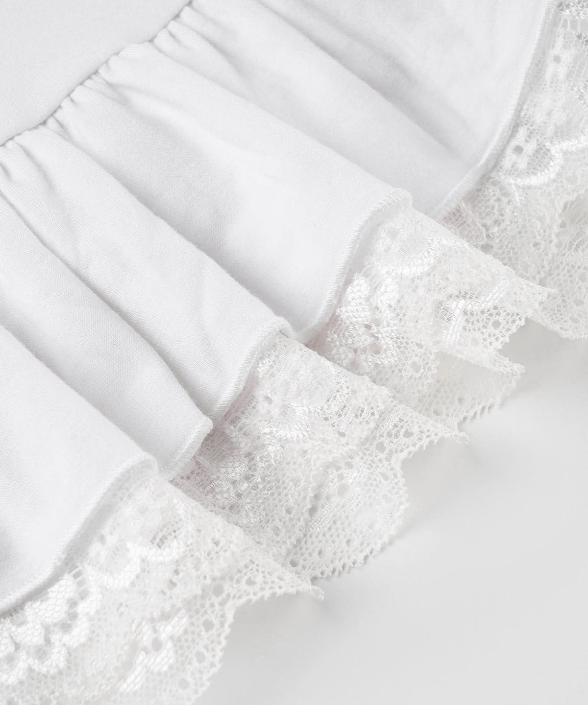 Effortless Chic White Lace Ruffle Cami | Soft Ruched Top for Cozy Fall Layering