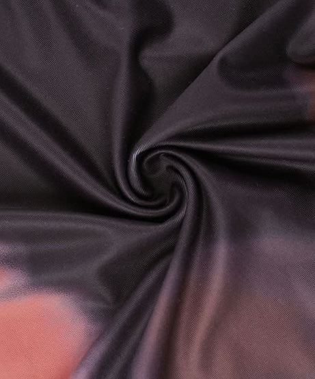 Vampy Dark Floral Mesh Mini Dress - Square Neck Bodycon with Lace Trim | Fall Nights Out