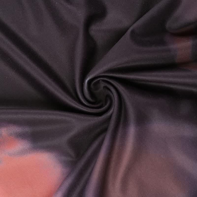 Vampy Dark Floral Mesh Mini Dress - Square Neck Bodycon with Lace Trim | Fall Nights Out