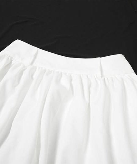 Elegant Halter High-Low Maxi Dress - Chic Black & White for Fall & Holiday Soirées