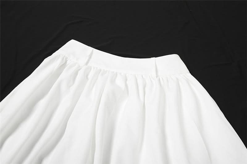 Elegant Halter High-Low Maxi Dress - Chic Black & White for Fall & Holiday Soirées