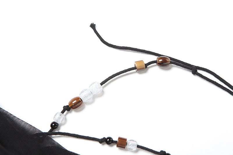 Black Beaded Halter Mesh Top: Your Iconic Fall & Holiday Party Statement Piece