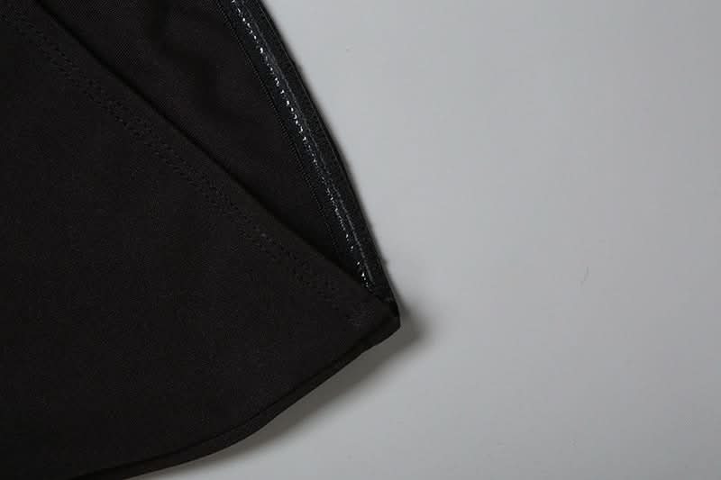 Chic Black & White Strapless Pearl Maxi Dress - Elegant Holiday Event Gown