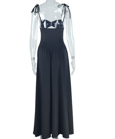 Chic White Two-Piece Maxi Set: Tie-Strap Crop Top & High-Waist Voluminous Skirt | Resort & Holiday Ready