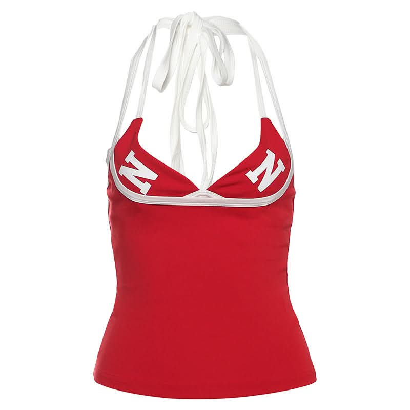 Nebraska Cornhuskers Women's Game Day Halter Tank Top - Spirit Red 'N' Apparel