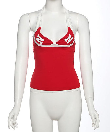 Nebraska Cornhuskers Women's Game Day Halter Tank Top - Spirit Red 'N' Apparel