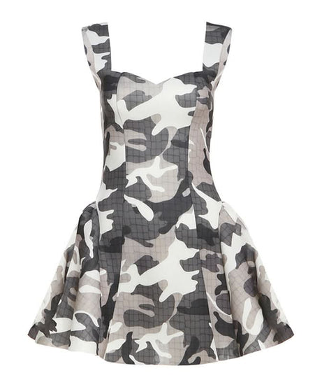 Urban Chic Camo Backless Mini Dress - Your Edgy Fall Statement Piece