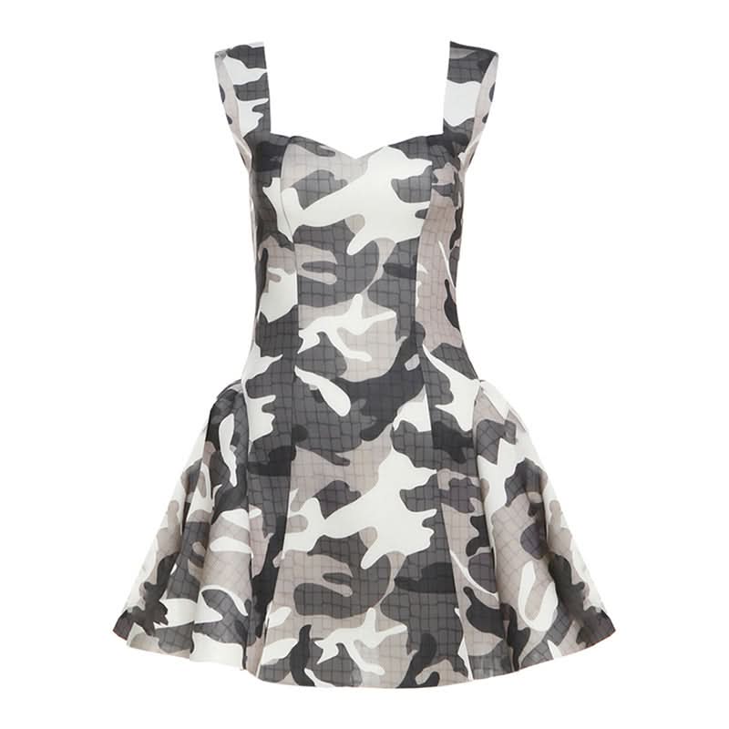 Urban Chic Camo Backless Mini Dress - Your Edgy Fall Statement Piece