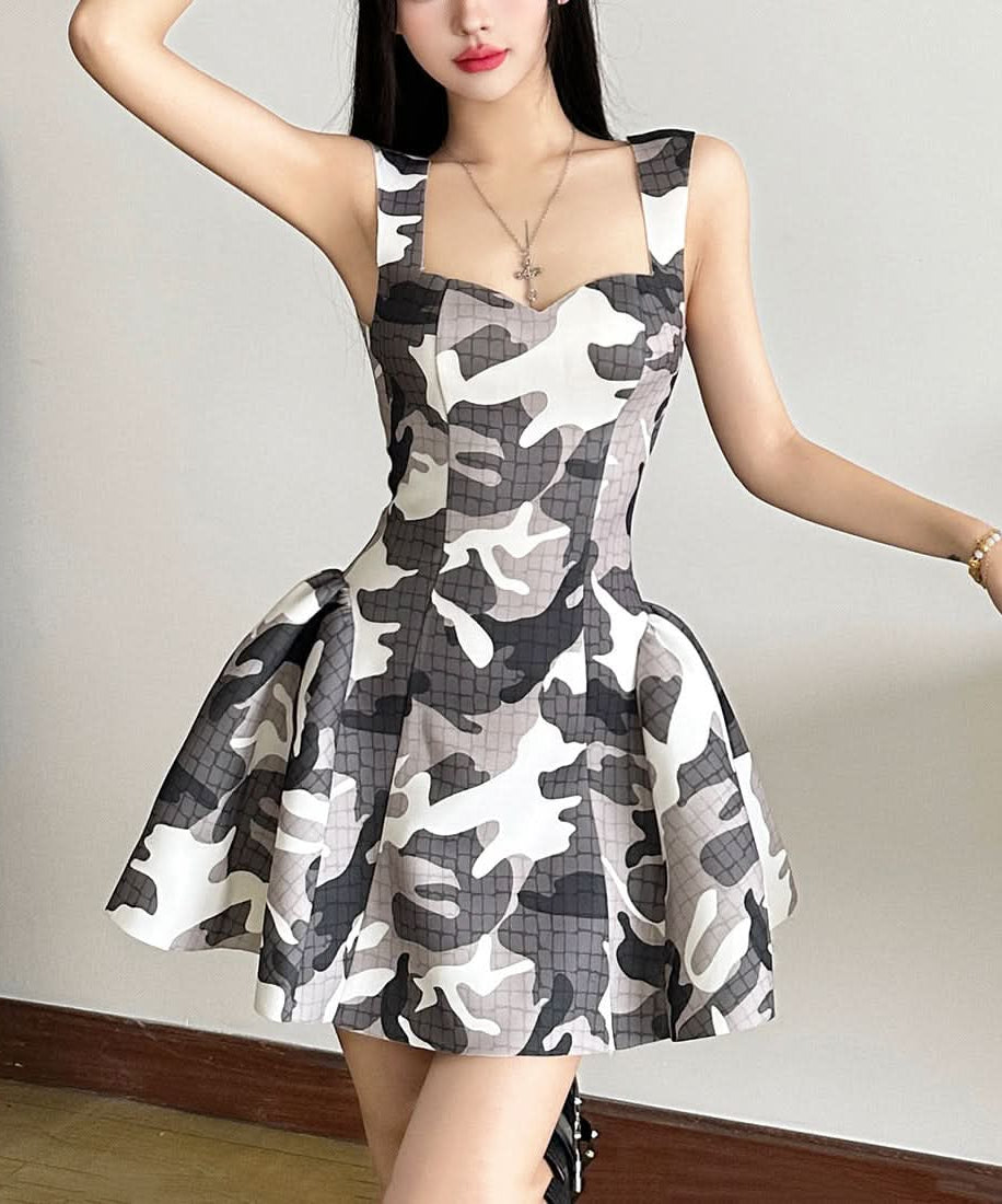 Urban Chic Camo Backless Mini Dress - Your Edgy Fall Statement Piece