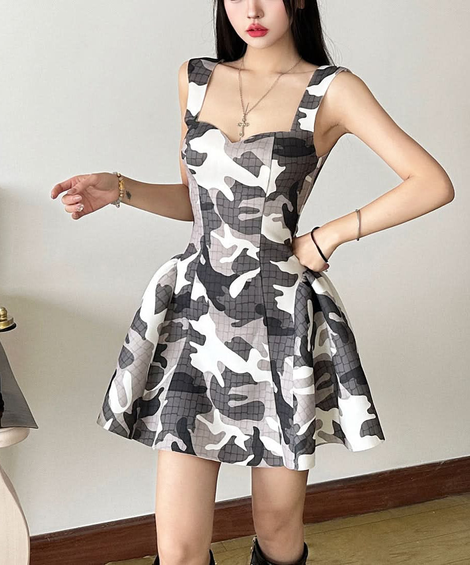 Urban Chic Camo Backless Mini Dress - Your Edgy Fall Statement Piece