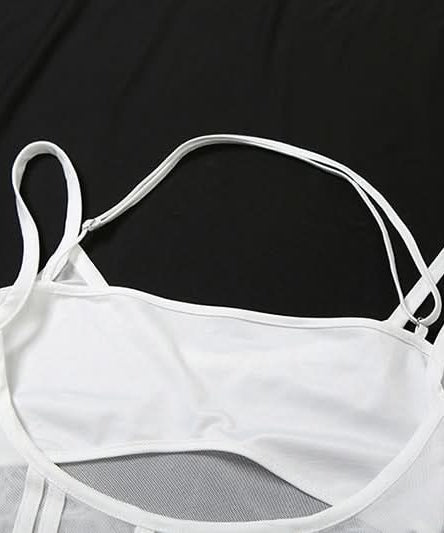 Sleek White Halter Cutout Corset Top - Your Essential for Fall Nights & Party Glam