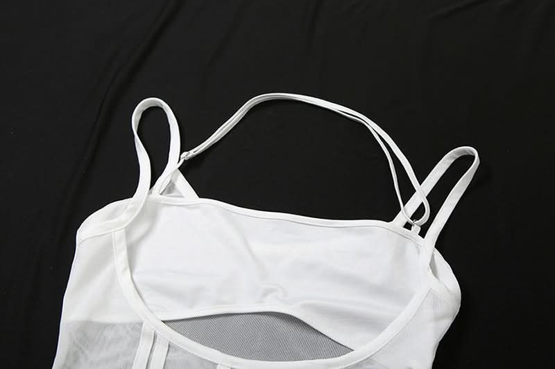 Sleek White Halter Cutout Corset Top - Your Essential for Fall Nights & Party Glam