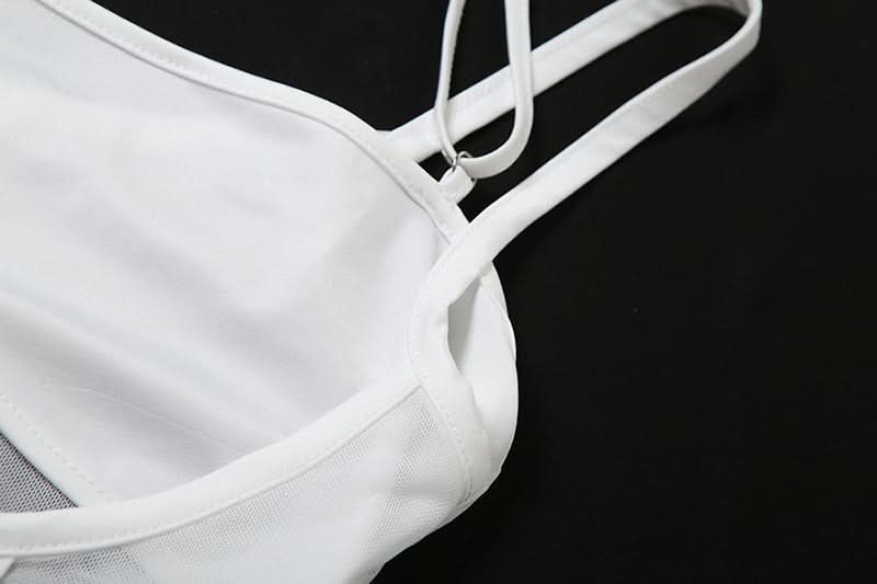 Sleek White Halter Cutout Corset Top - Your Essential for Fall Nights & Party Glam