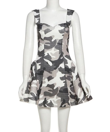 Urban Chic Camo Backless Mini Dress - Your Edgy Fall Statement Piece
