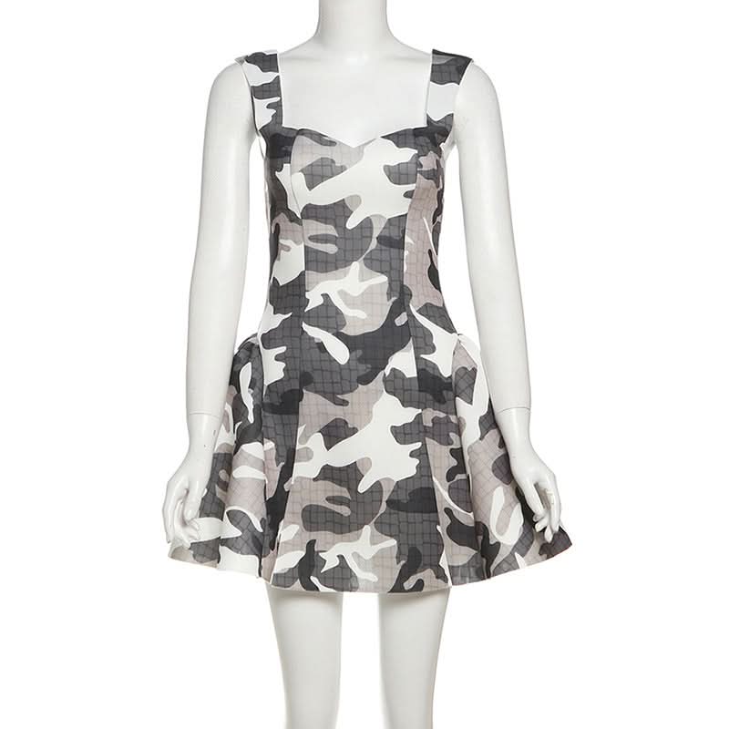 Urban Chic Camo Backless Mini Dress - Your Edgy Fall Statement Piece