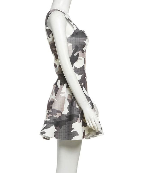 Urban Chic Camo Backless Mini Dress - Your Edgy Fall Statement Piece