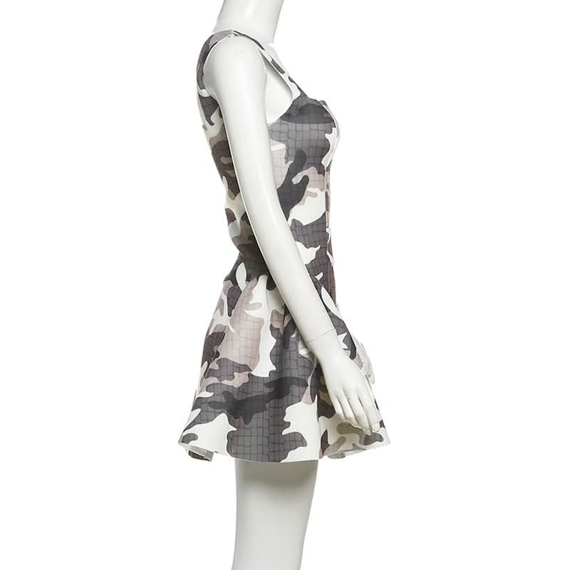 Urban Chic Camo Backless Mini Dress - Your Edgy Fall Statement Piece